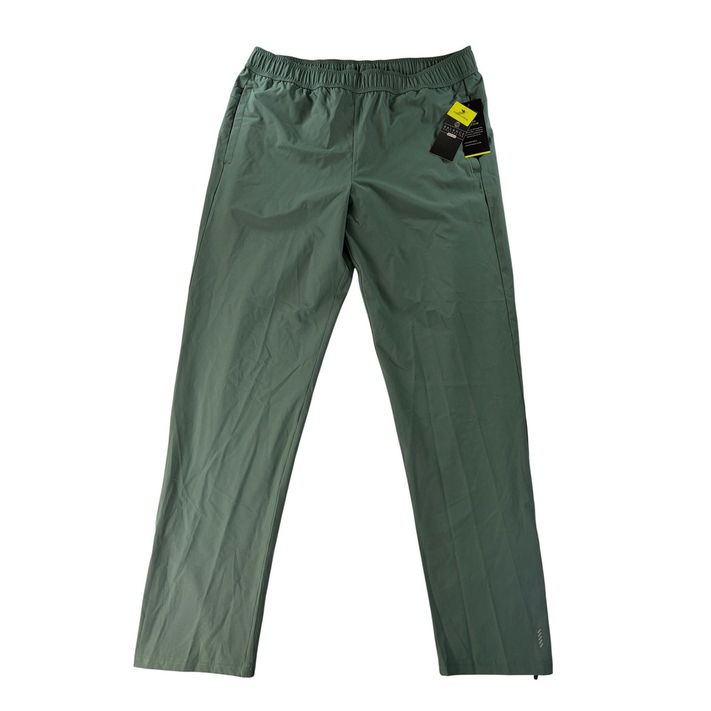 Balance Collection Pants Mens Medium Pull On Athletic Performance Stretch Green